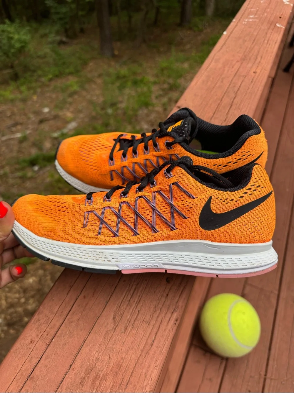 Nike Air Zoom Pegasus 32 Women’s 9 Bright Citrus Orange Running Shoes 749344-805